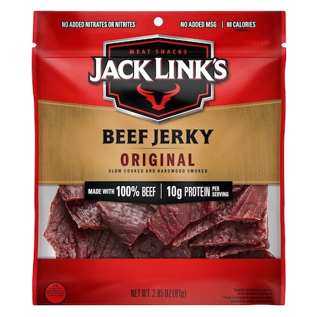 JACK LINKS Jack Link's Original Beef Jerky 2.85 oz Bagged 10000007611